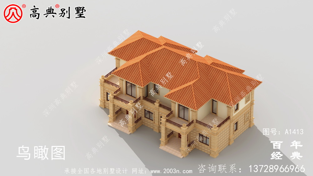 兩層雙拼歐式別墅設(shè)計(jì)圖紙_農(nóng)村雙拼別墅圖紙