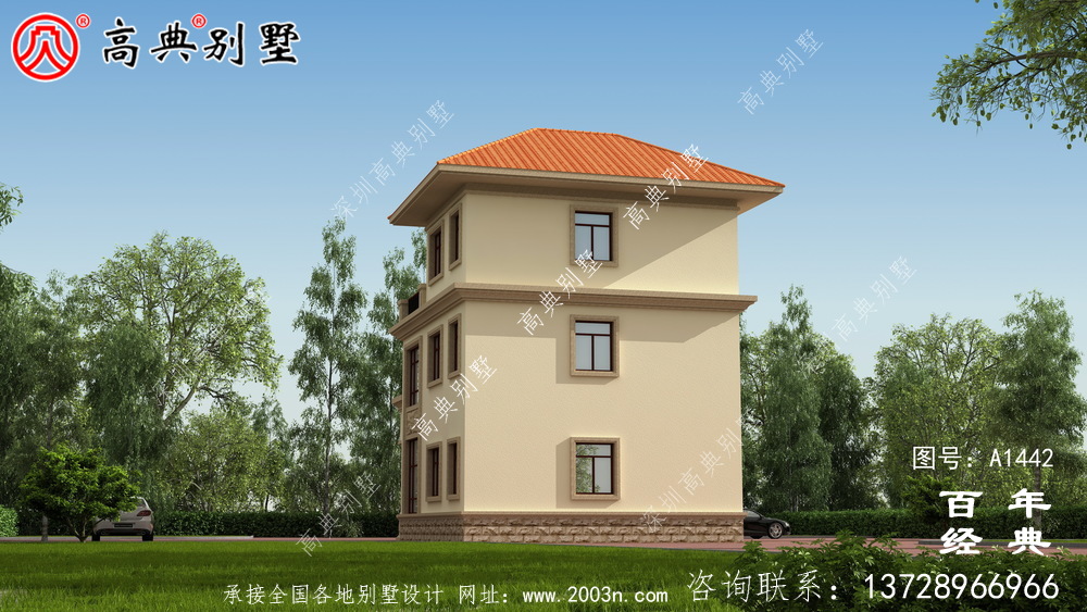 氣派歐式三層復(fù)式別墅設(shè)計(jì)圖紙和效果圖_農(nóng)村三層別墅設(shè)計(jì)