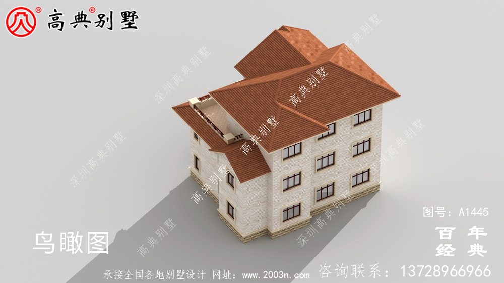 歐式古典三層別墅設(shè)計圖紙及設(shè)計效果圖_鄉(xiāng)村三層別墅設(shè)計