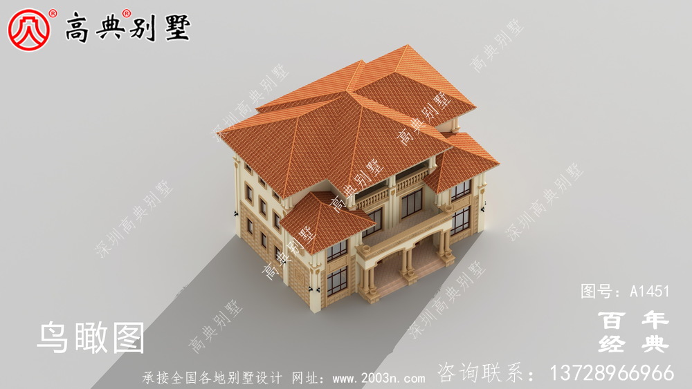 歐式雙拼典雅三層別墅設計圖紙及設計效果圖_鄉(xiāng)村三層別墅設計