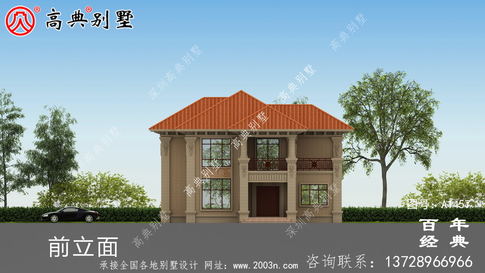 農村小型兩層別墅設計效果圖_鄉村三層別墅設計