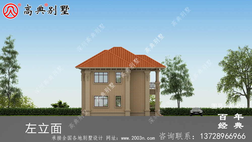 農村小型兩層別墅設計效果圖_鄉村三層別墅設計