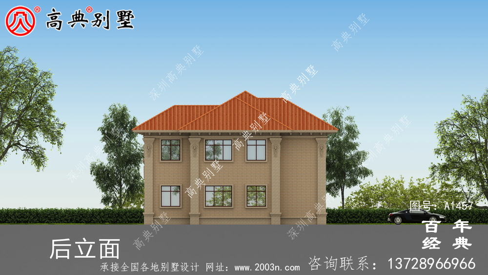 農村小型兩層別墅設計效果圖_鄉村三層別墅設計