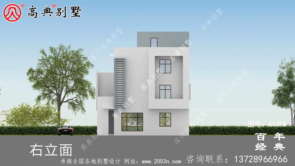 三層現(xiàn)代風(fēng)格別墅設(shè)計圖紙_現(xiàn)代風(fēng)格別墅設(shè)計