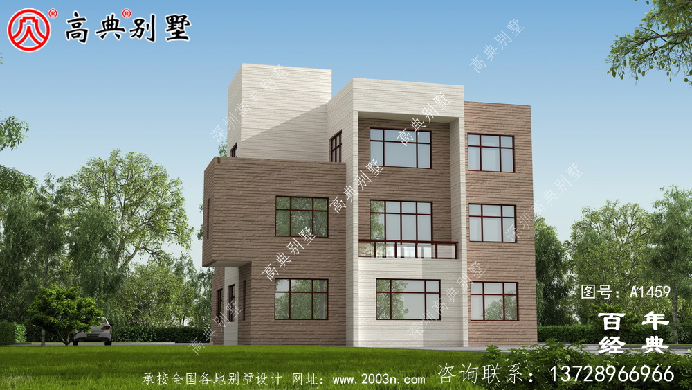 高檔現(xiàn)代三層別墅設(shè)計(jì)圖紙_現(xiàn)代風(fēng)格別墅設(shè)計(jì)