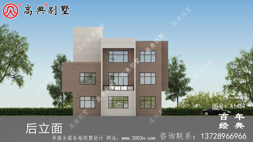 高檔現(xiàn)代三層別墅設(shè)計(jì)圖紙_現(xiàn)代風(fēng)格別墅設(shè)計(jì)