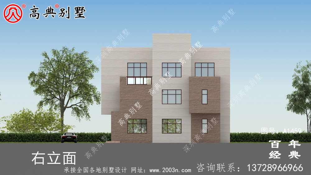 高檔現(xiàn)代三層別墅設(shè)計(jì)圖紙_現(xiàn)代風(fēng)格別墅設(shè)計(jì)
