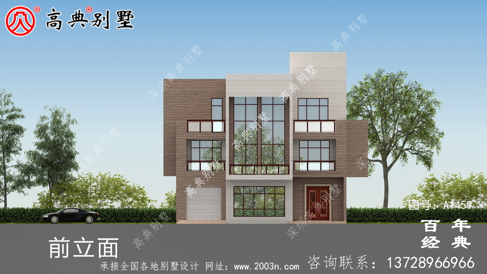 高檔現(xiàn)代三層別墅設(shè)計(jì)圖紙_現(xiàn)代風(fēng)格別墅設(shè)計(jì)
