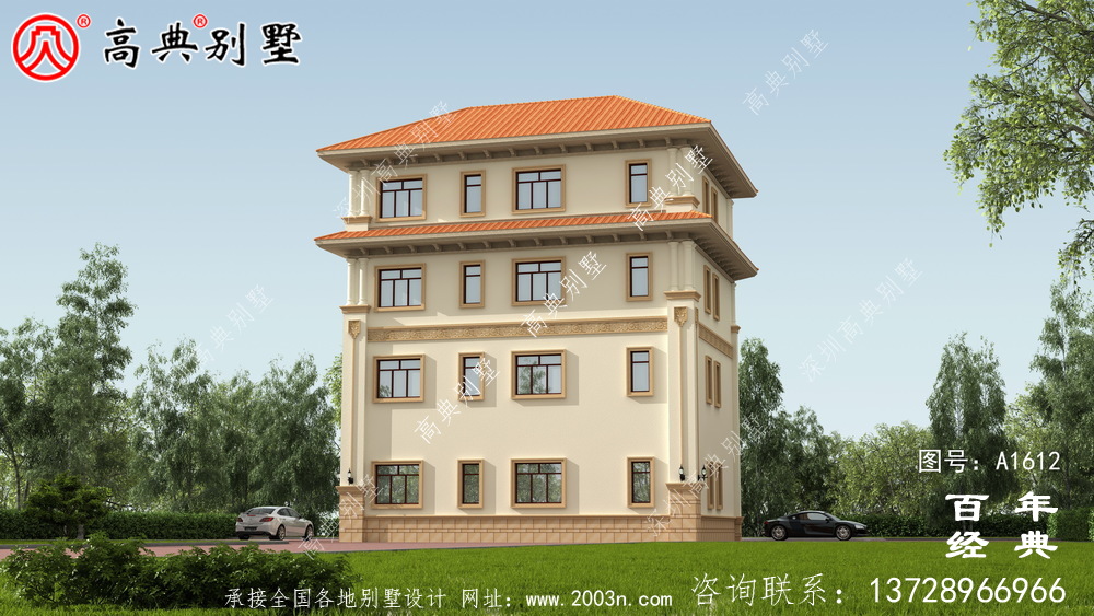 歐式精致四層復(fù)式別墅設(shè)計圖紙_鄉(xiāng)村別墅工程圖紙