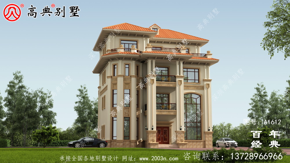 歐式精致四層復(fù)式別墅設(shè)計圖紙_鄉(xiāng)村別墅工程圖紙