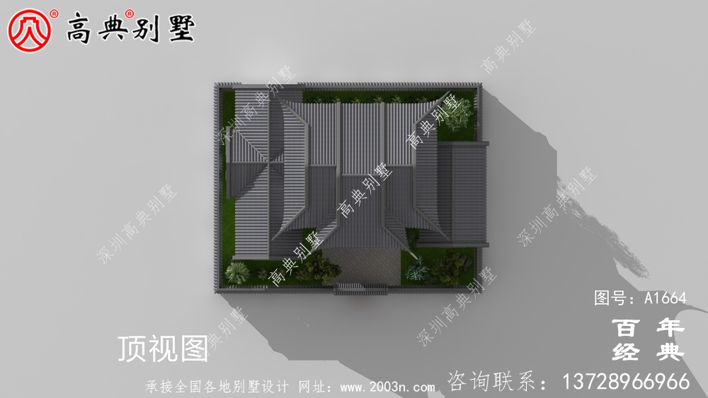 中式兩層蘇式園林別墅設(shè)計(jì)圖紙和效果圖_農(nóng)村兩層別墅設(shè)計(jì)