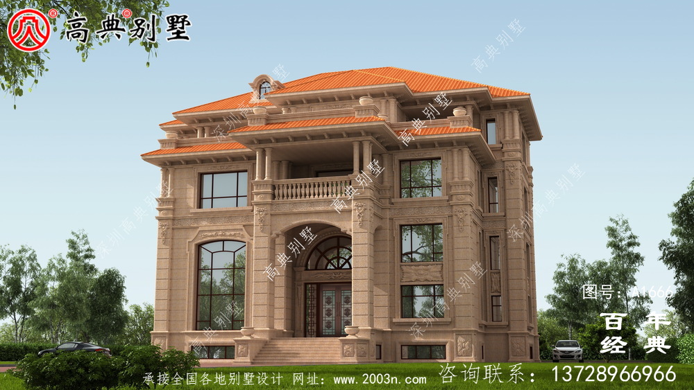 經典復式四層歐式別墅設計圖紙與外觀效果圖_農村四層別墅設計 經典復式四層歐式別墅設計圖紙與外觀效果圖_農村四層別墅設計