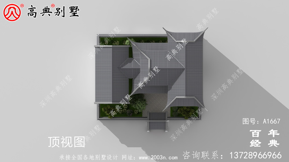 新中式三層蘇式園林別墅設計圖紙_鄉(xiāng)村別墅工程圖紙
