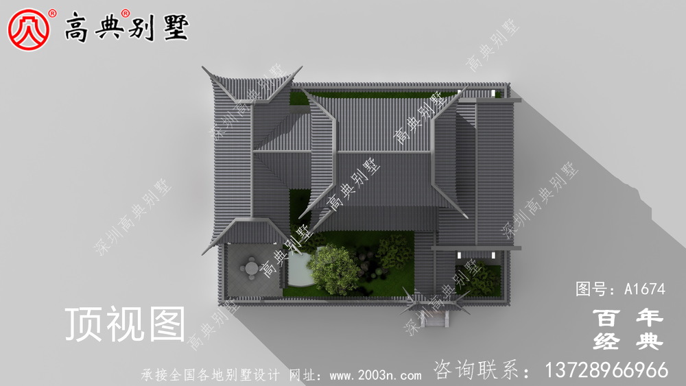 新中式三層蘇式園林別墅設(shè)計(jì)圖紙及效果圖_農(nóng)村三層別墅設(shè)計(jì)