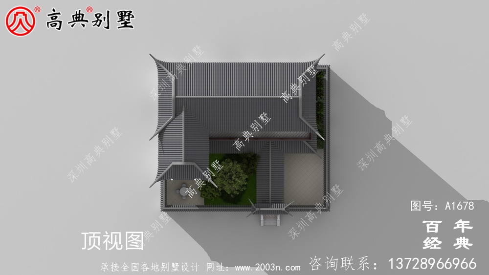 新中式兩層帶庭院蘇式別墅設(shè)計(jì)圖_農(nóng)村三層別墅設(shè)計(jì)