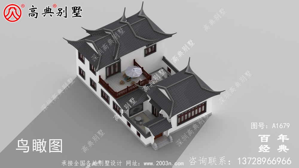 蘇式園林兩層新中式帶庭院別墅外觀效果圖_農村三層別墅設計 蘇式園林兩層新中式帶庭院別墅外觀效果圖_農村三層別墅設計