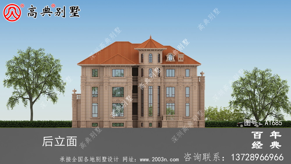 歐式三層別墅效果圖及圖紙_農(nóng)村三層別墅設(shè)計(jì)