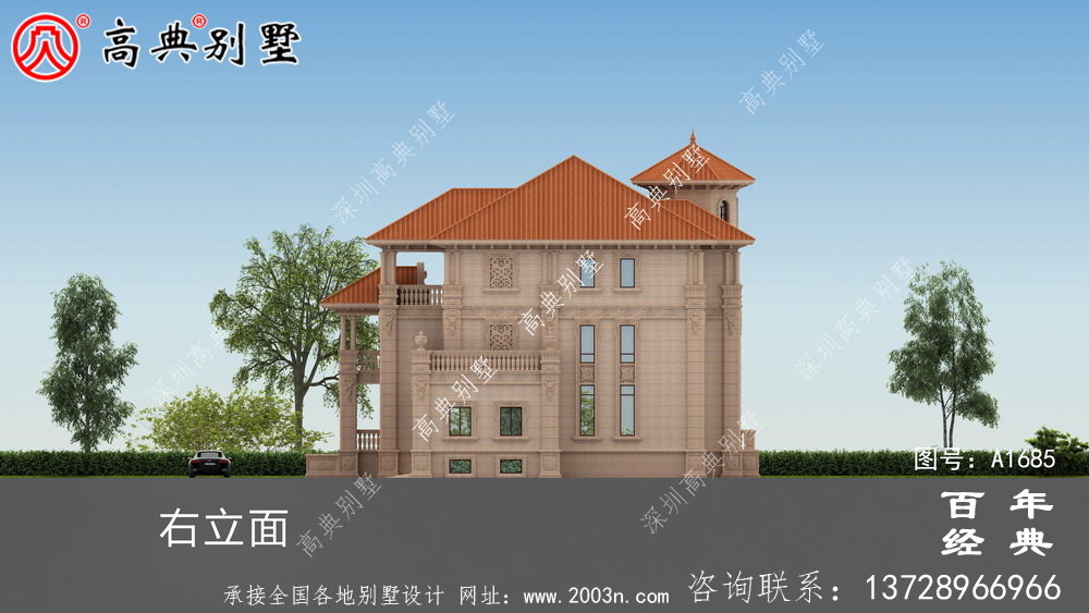 歐式三層別墅效果圖及圖紙_農(nóng)村三層別墅設(shè)計(jì)