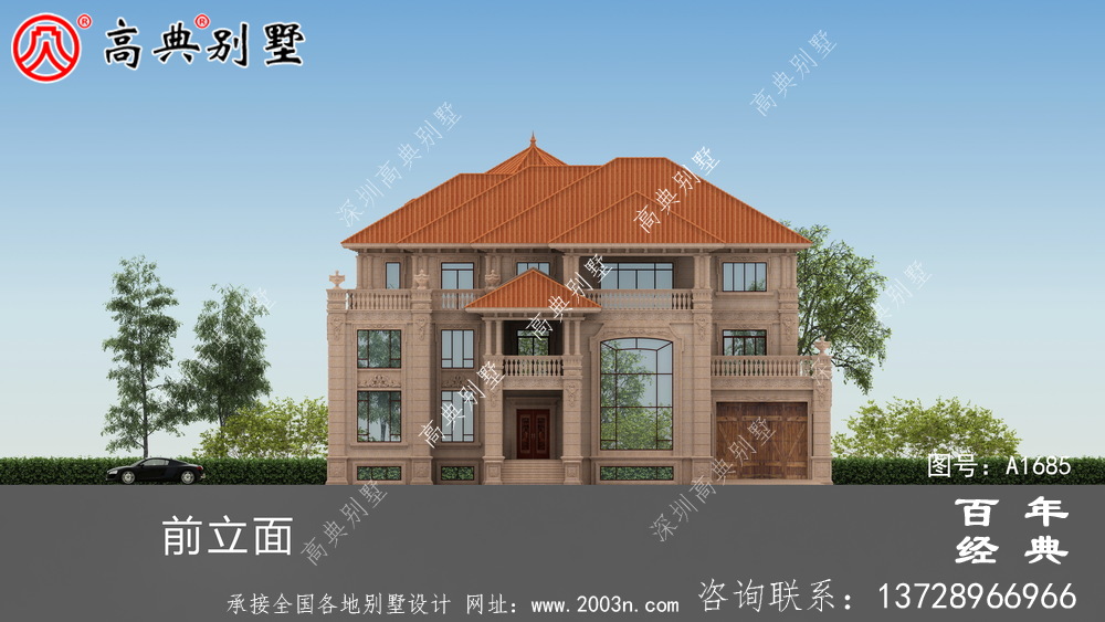 歐式三層別墅效果圖及圖紙_農(nóng)村三層別墅設(shè)計(jì)