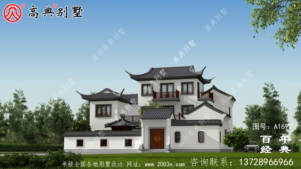 鄉(xiāng)村三層別墅效果圖_農(nóng)村三層別墅設(shè)計(jì)