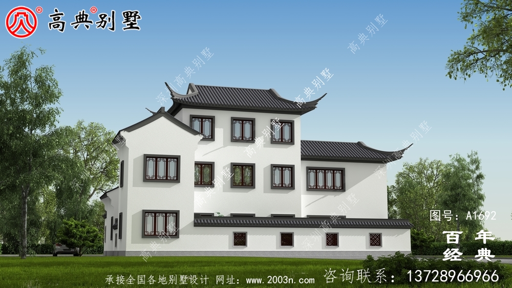 鄉(xiāng)村三層別墅效果圖_農(nóng)村三層別墅設(shè)計(jì)
