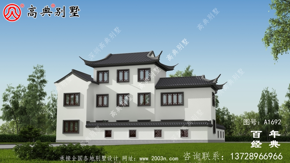 鄉(xiāng)村三層別墅效果圖_農(nóng)村三層別墅設(shè)計(jì)