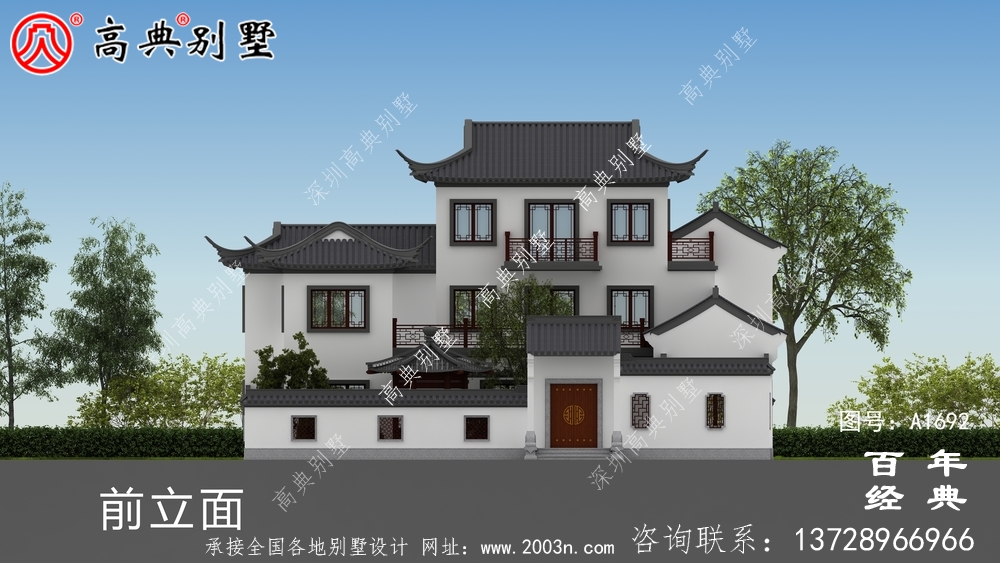 鄉(xiāng)村三層別墅效果圖_農(nóng)村三層別墅設(shè)計(jì)