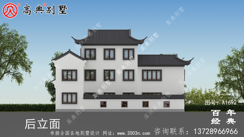 鄉(xiāng)村三層別墅效果圖_農(nóng)村三層別墅設(shè)計(jì)
