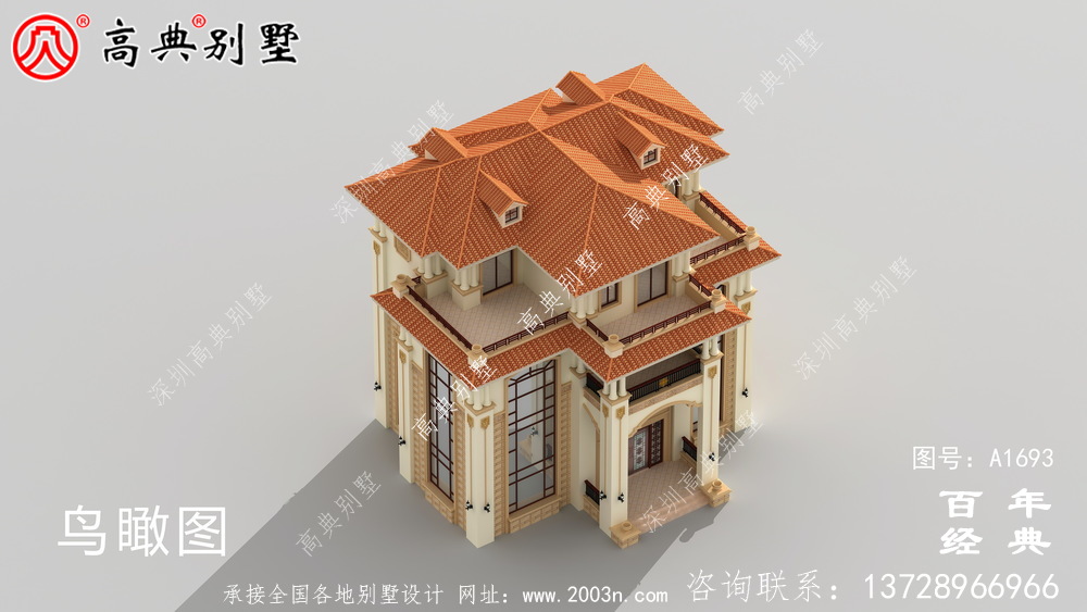 新農村復式四層歐式別墅設計圖_農村四層別墅設計