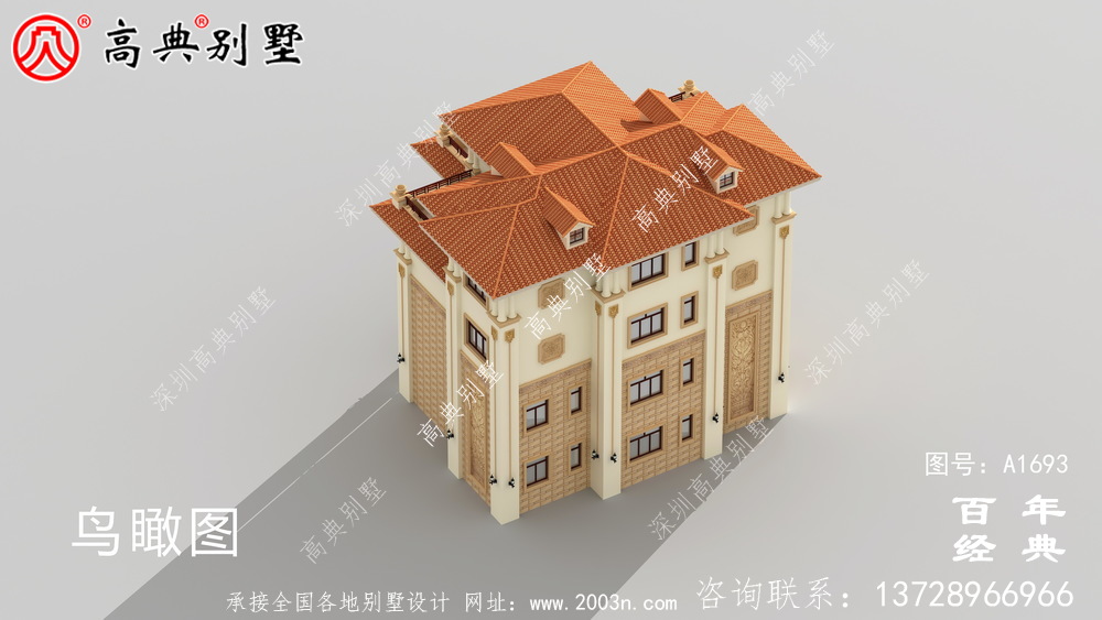 新農村復式四層歐式別墅設計圖_農村四層別墅設計