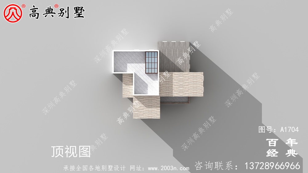 簡約現代風兩層別墅外觀效果圖_農村兩層自建房設計圖