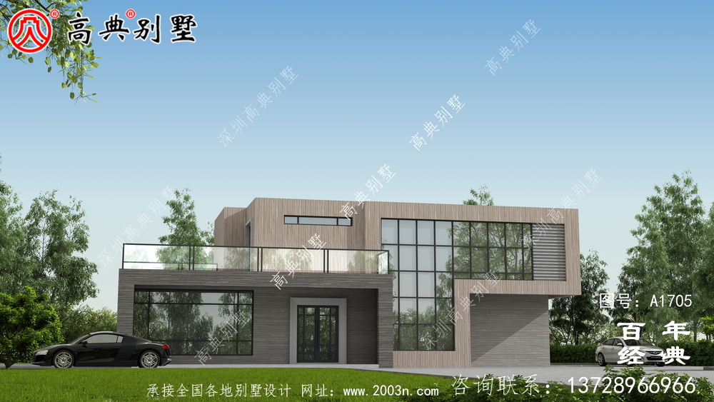 兩層現代別墅設計圖紙及效果圖_農村兩層別墅設計 兩層現代別墅設計圖紙及效果圖_農村兩層別墅設計