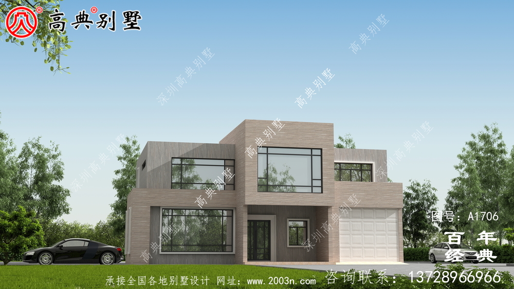 簡約現(xiàn)代兩層別墅外觀設(shè)計圖_農(nóng)村兩層自建房設(shè)計圖 簡約現(xiàn)代兩層別墅外觀設(shè)計圖_農(nóng)村兩層自建房設(shè)計圖