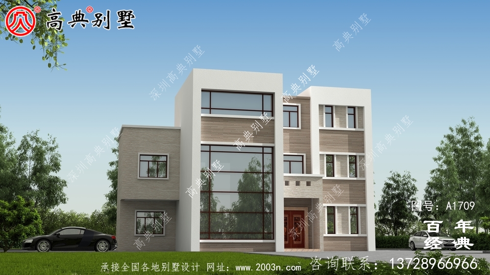 鄉村三層現代風格別墅設計圖_農村三層自建房設計圖 鄉村三層現代風格別墅設計圖_農村三層自建房設計圖