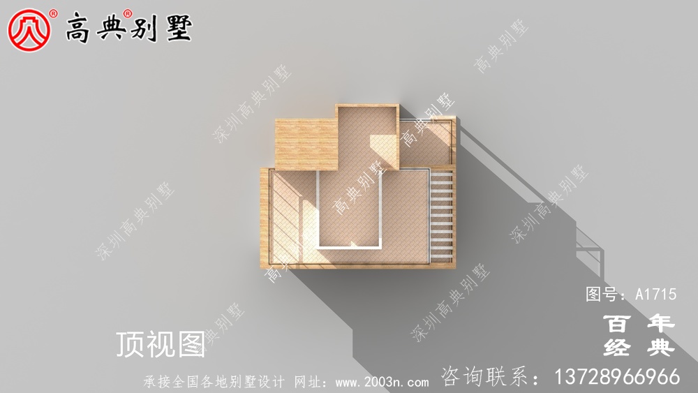 新農村四層現代風別墅外觀設計圖_農村四層別墅設計