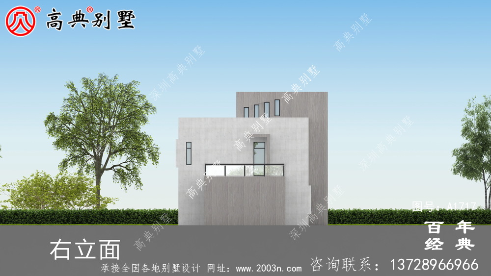 現(xiàn)代簡約兩層別墅設(shè)計圖_農(nóng)村兩層別墅設(shè)計