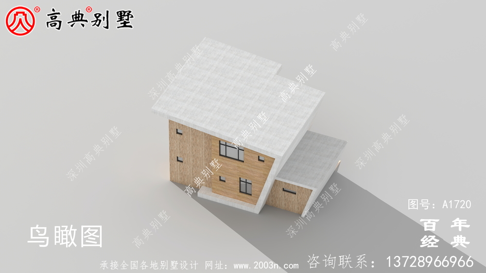 現代風不規則兩層別墅外觀設計圖_農村兩層別墅設計