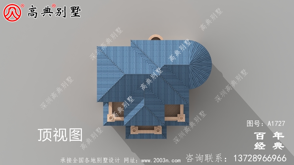 復式五層歐式別墅外觀效果圖_農村五層別墅設計