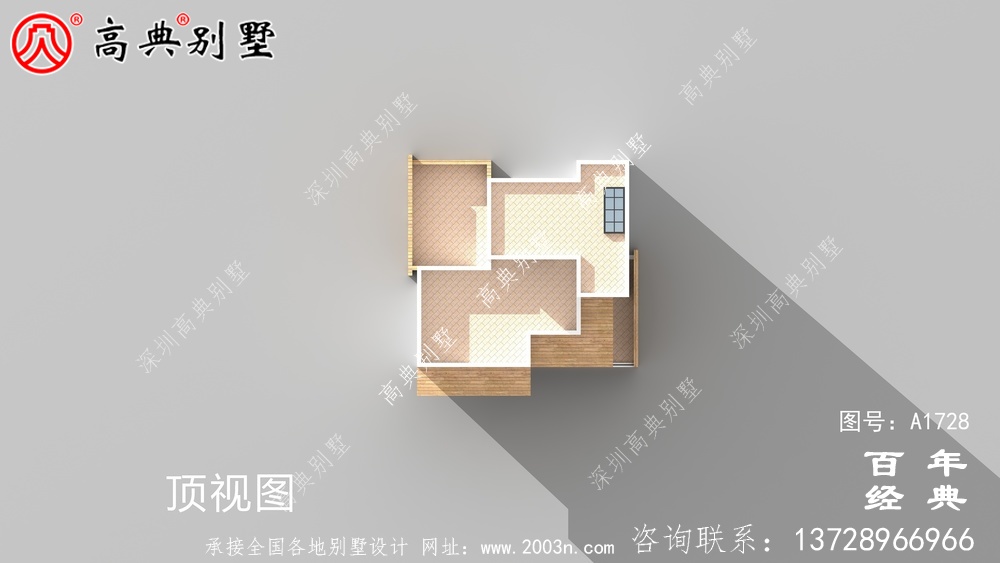 豪華現代風三層別墅外觀設計圖農村三層自建房設計圖