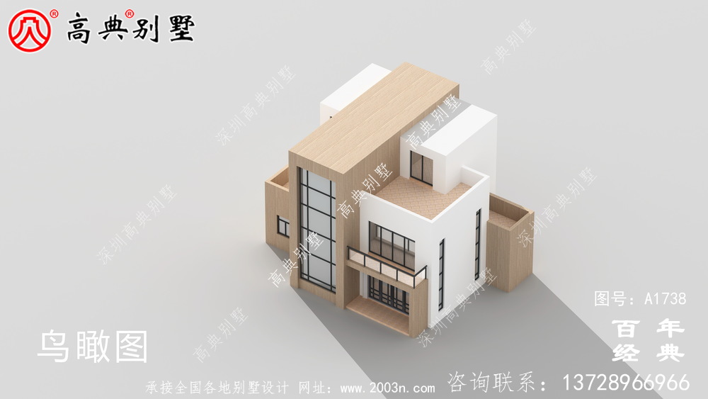 復式現代三層別墅設計圖紙及效果圖_農村三層別墅設計