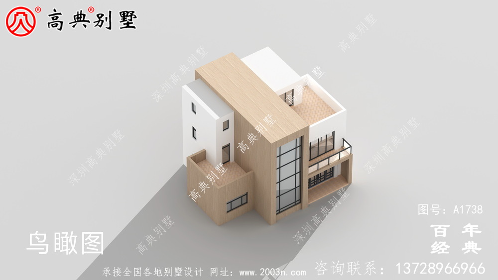 復式現代三層別墅設計圖紙及效果圖_農村三層別墅設計