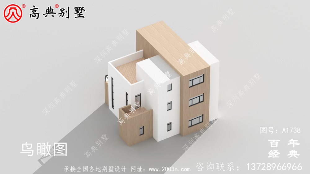 復式現代三層別墅設計圖紙及效果圖_農村三層別墅設計