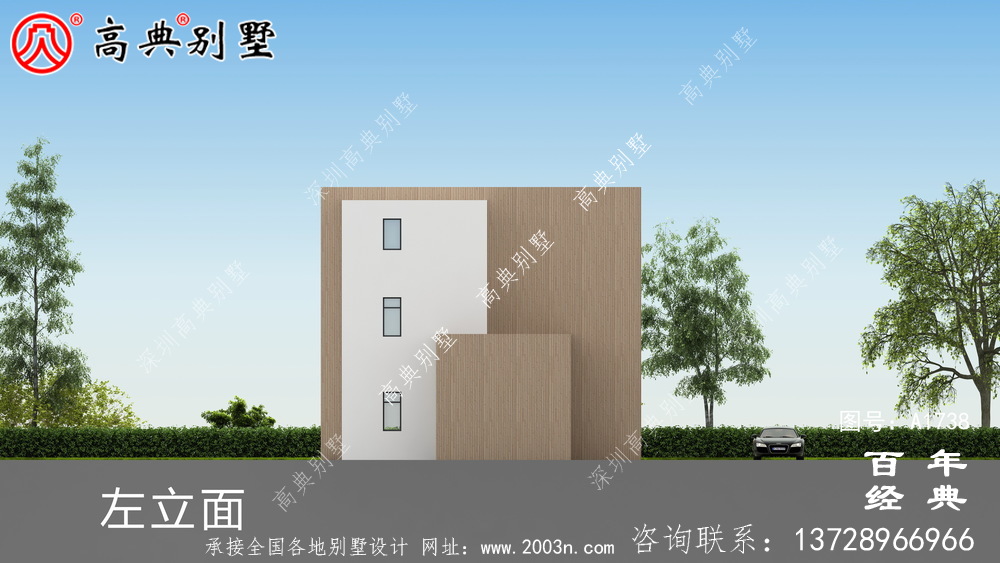 復式現代三層別墅設計圖紙及效果圖_農村三層別墅設計