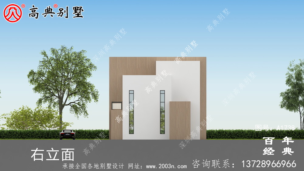 復式現代三層別墅設計圖紙及效果圖_農村三層別墅設計
