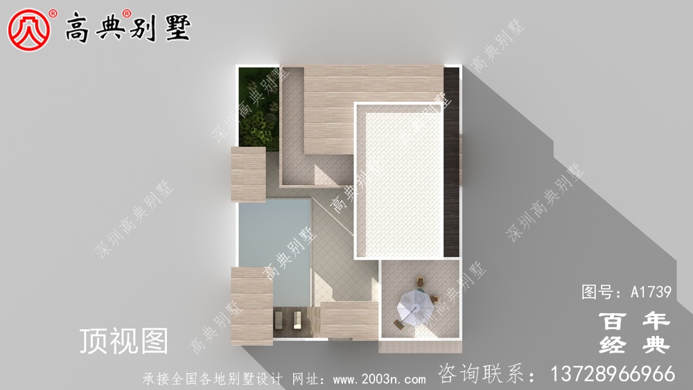 現代兩層別墅圖紙及效果圖_農村兩層自建房設計圖