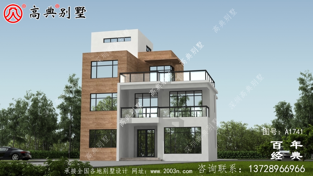 現代風四層農村別墅設計圖紙_農村四層別墅設計 現代風四層農村別墅設計圖紙_農村四層別墅設計