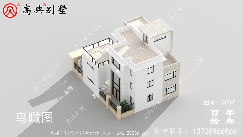現(xiàn)代風(fēng)三層別墅外觀設(shè)計(jì)圖_農(nóng)村三層自建房設(shè)計(jì)圖