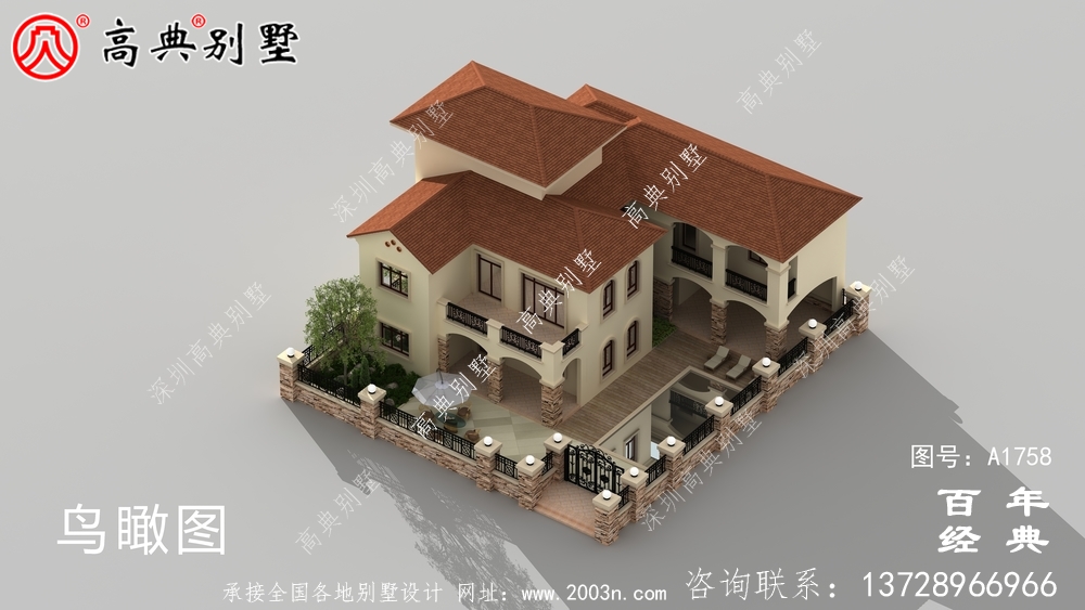 豪華三層歐式別墅圖紙及效果圖_農村三層自建房設計圖 豪華三層歐式別墅圖紙及效果圖_農村三層自建房設計圖