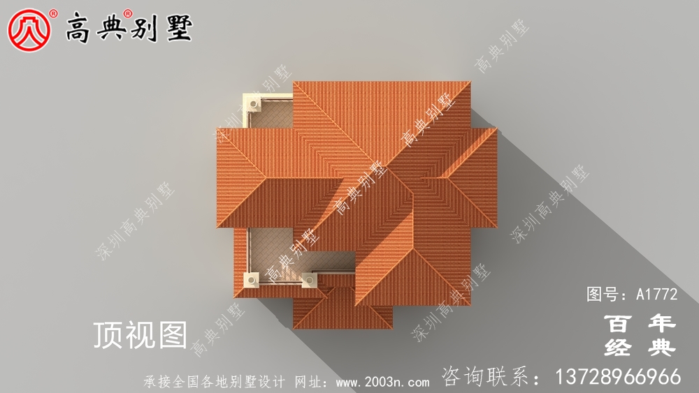 復式三層豪華歐式別墅設計圖紙_農村四層別墅設計