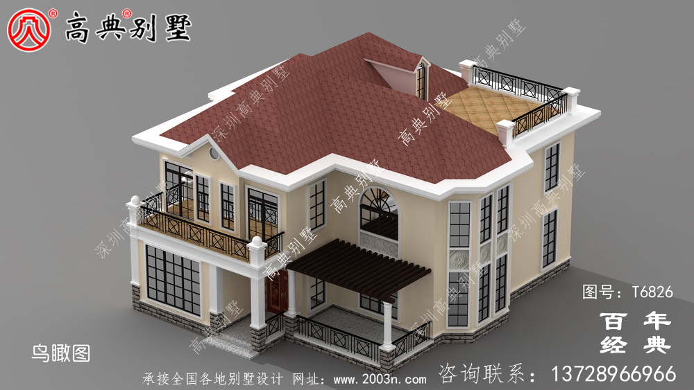 精致兩層歐式別墅圖紙及效果圖_農(nóng)村兩層自建房設(shè)計(jì)圖